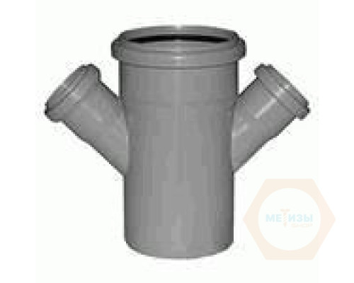 Канализационная крестовина Ø110х50х50х45° 
